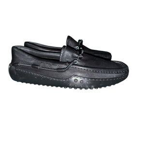 Tod's Black Leather City Gommino Loafers